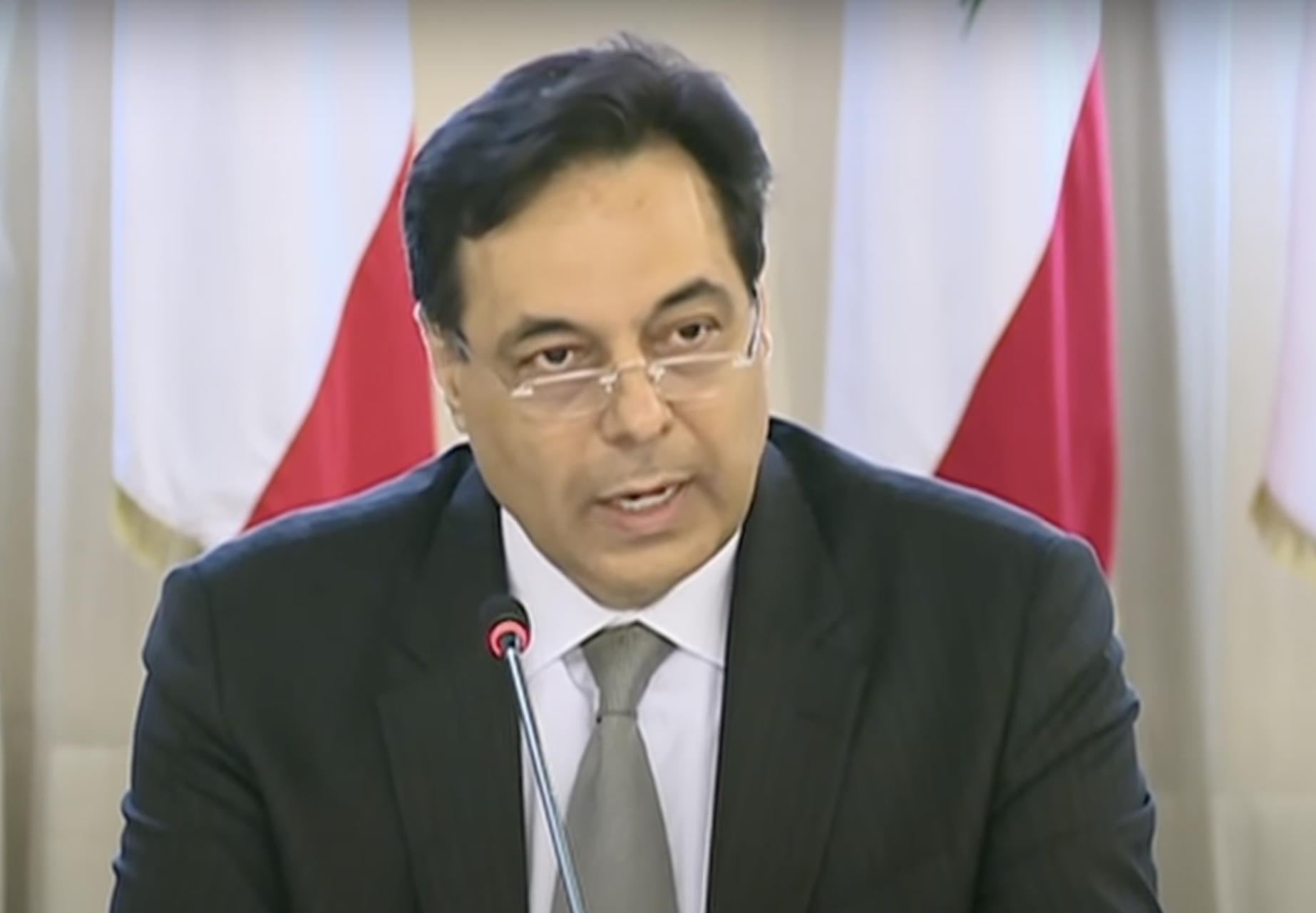 Caretaker Prime Minister Hassan Diab (Photo: screenshot)