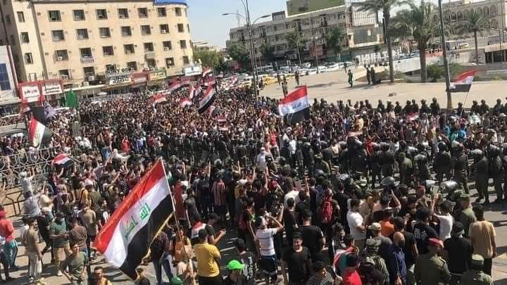 Protest in Tahreer Square, Baghdad, May 25, 2021 (Photo: Twitter)