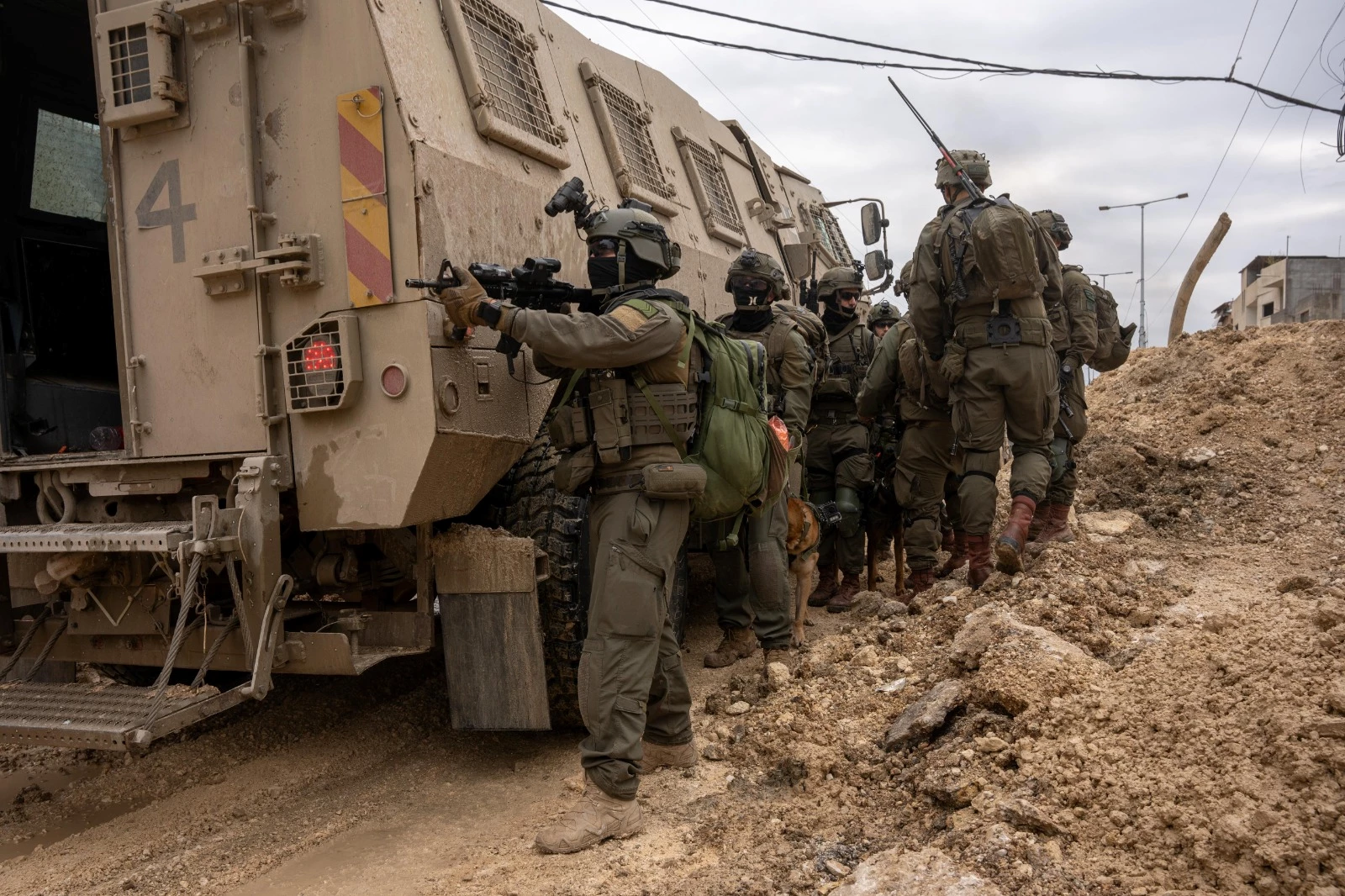 IDF soldiers operate in Nur al-Shams refugee camp in February 2025. 
Photo: IDF Spokesperson