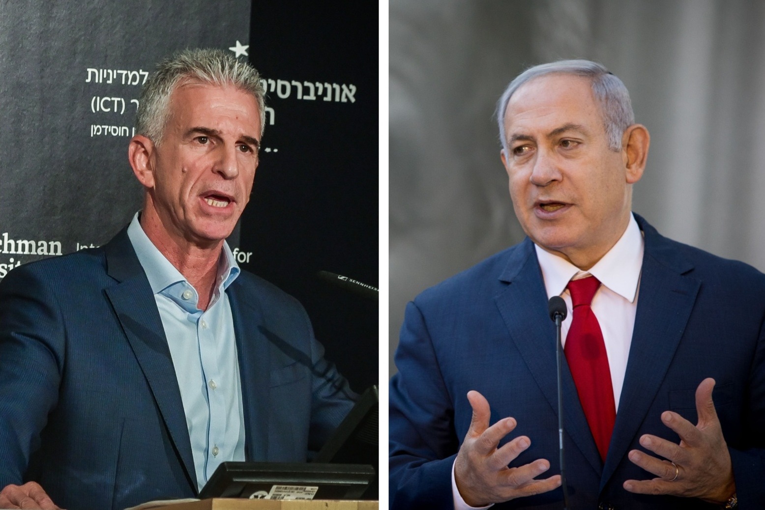 Head of Mossad David Barnaea and Prime Minister Benjamin Netanyahu (Photo: flash 90, Edited by All Israel News staff).